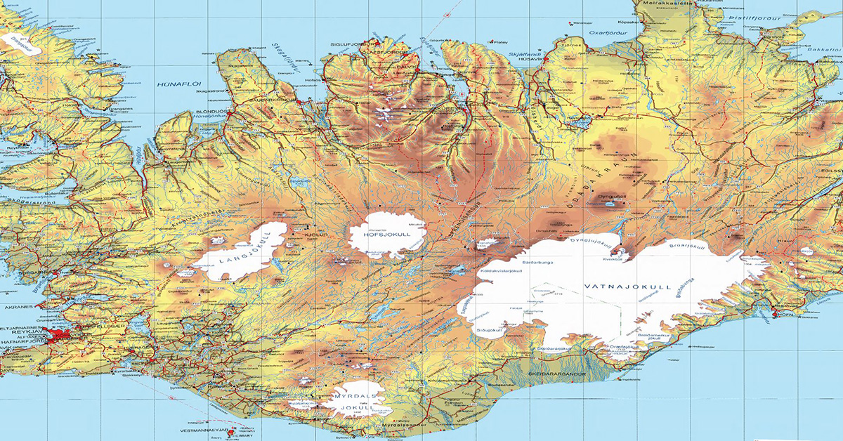 ISLANDIA – Mapas